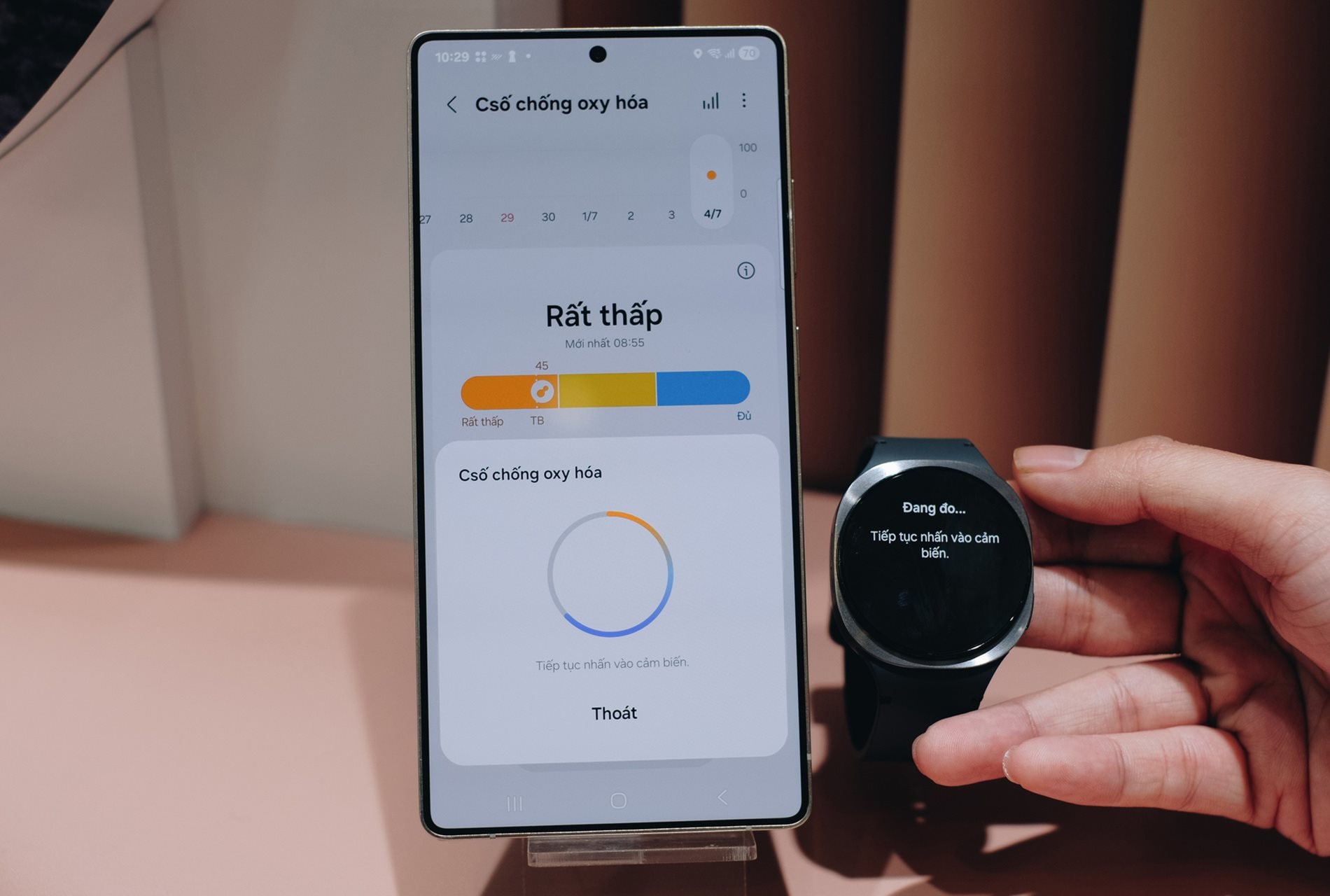 4 tính năng đáng thử trên Galaxy Watch8 Series: Đo sức ép mạch máu, chỉ số chống oxy hóa, huấn luyện giấc ngủ và chạy bộ- Ảnh 4. 4 tính năng đáng thử trên Galaxy Watch8 Series: Đo sức ép mạch máu, chỉ số chống oxy hóa, huấn luyện giấc ngủ và chạy bộ- Ảnh 4.