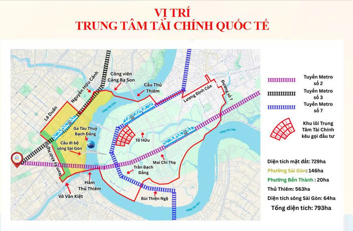 Trung tâm tài chính TP.HCM đặt tại phường Sài Gòn, Bến Thành và khu Thủ Thiêm- Ảnh 1. Trung tâm tài chính TP.HCM đặt tại phường Sài Gòn, Bến Thành và khu Thủ Thiêm- Ảnh 1.