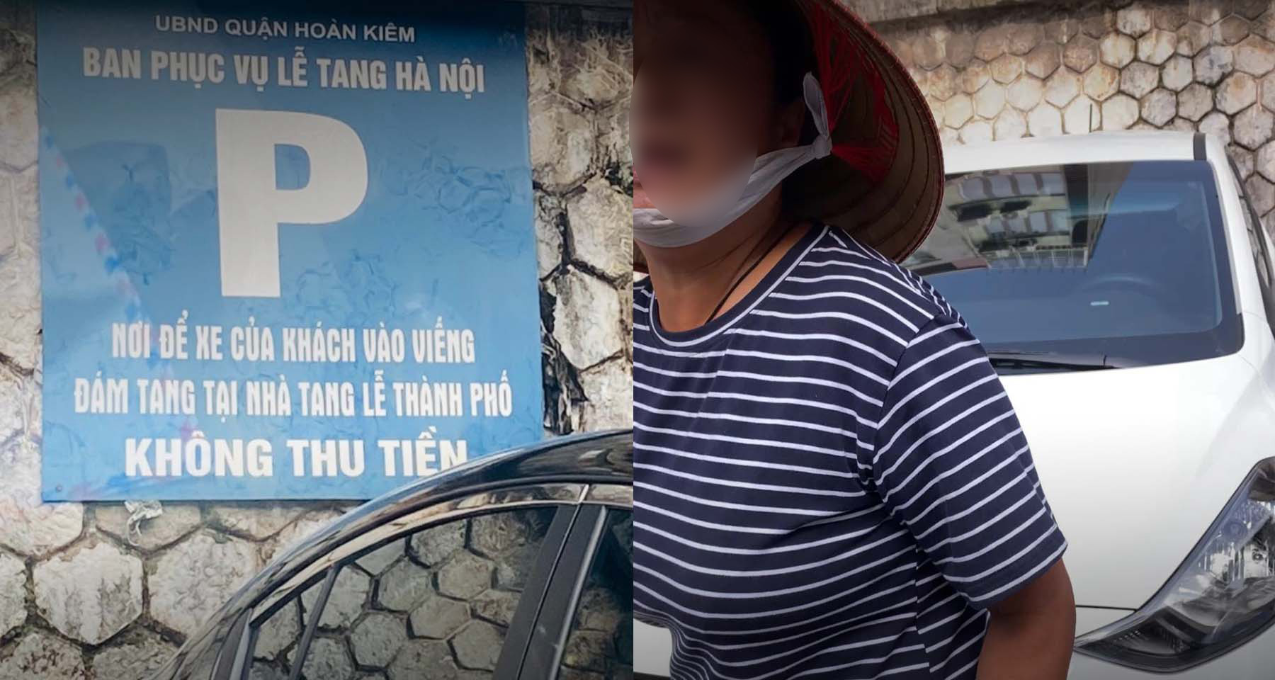 Mắng chửi, đòi thu tiền đỗ xe tại vỉa hè nhà tang lễ ở Hà Nội, người phụ nữ lập tức "lên phường" nộp phạt- Ảnh 1.