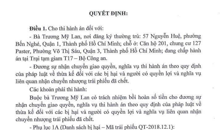 Vụ Vạn Thịnh Phát: Nhiều bị hại đã mất, Trương Mỹ Lan phải đền bù cho người thừa kế- Ảnh 2.