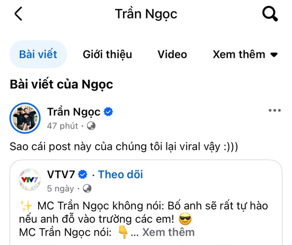 1 câu nói của MC đình đám VTV khiến 80.000 người "đổ xô" vào tương tác- Ảnh 2. 1 câu nói của MC đình đám VTV khiến 80.000 người "đổ xô" vào tương tác- Ảnh 2.