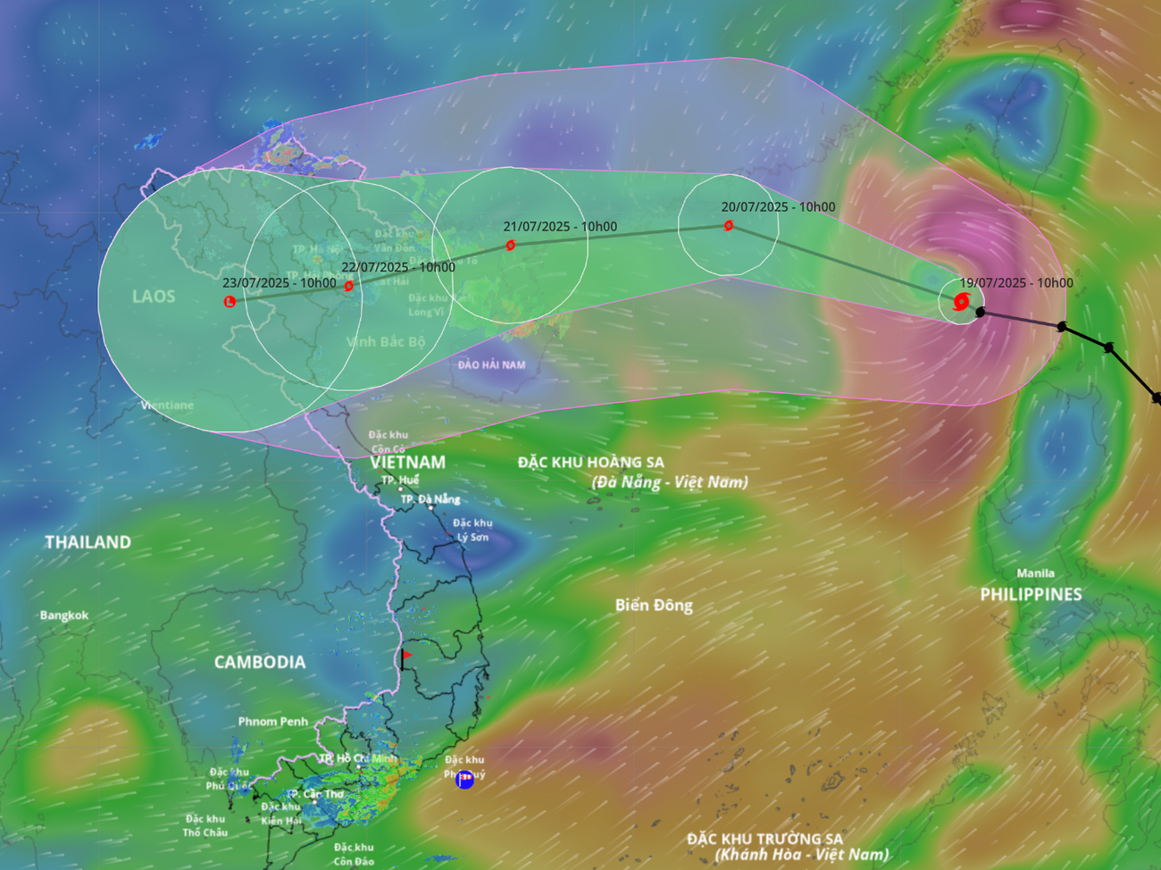 Hai yếu tố khiến bão Wipha ảnh hưởng đến đất liền từ rất sớm- Ảnh 1.