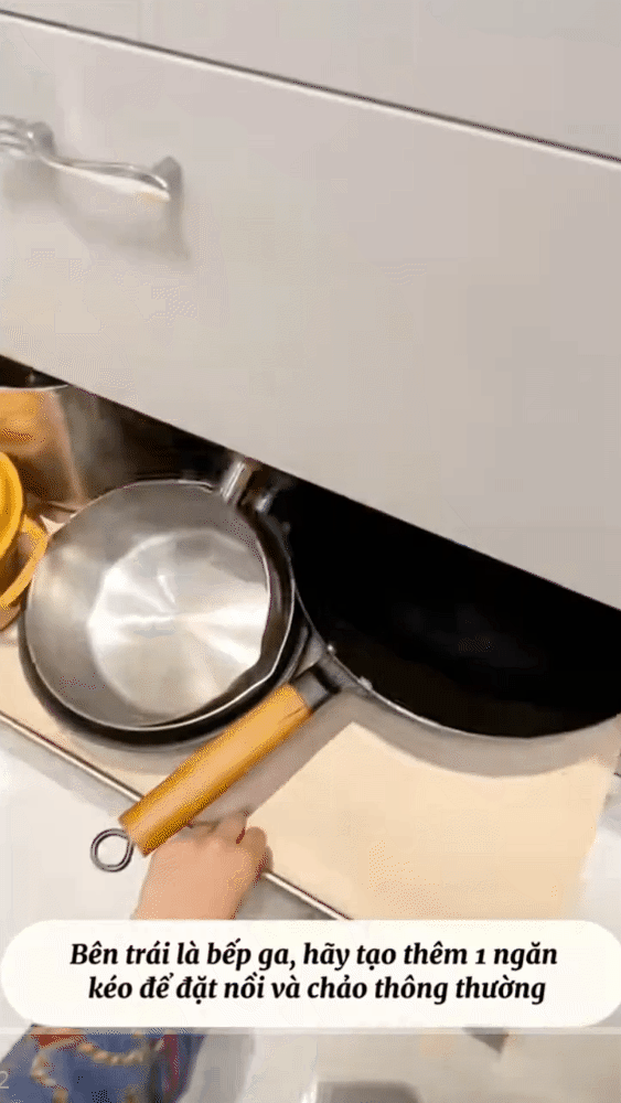 Căn bếp vẻn vẹn 5m2 nhưng Căn bếp vẻn vẹn 5m2 nhưng
