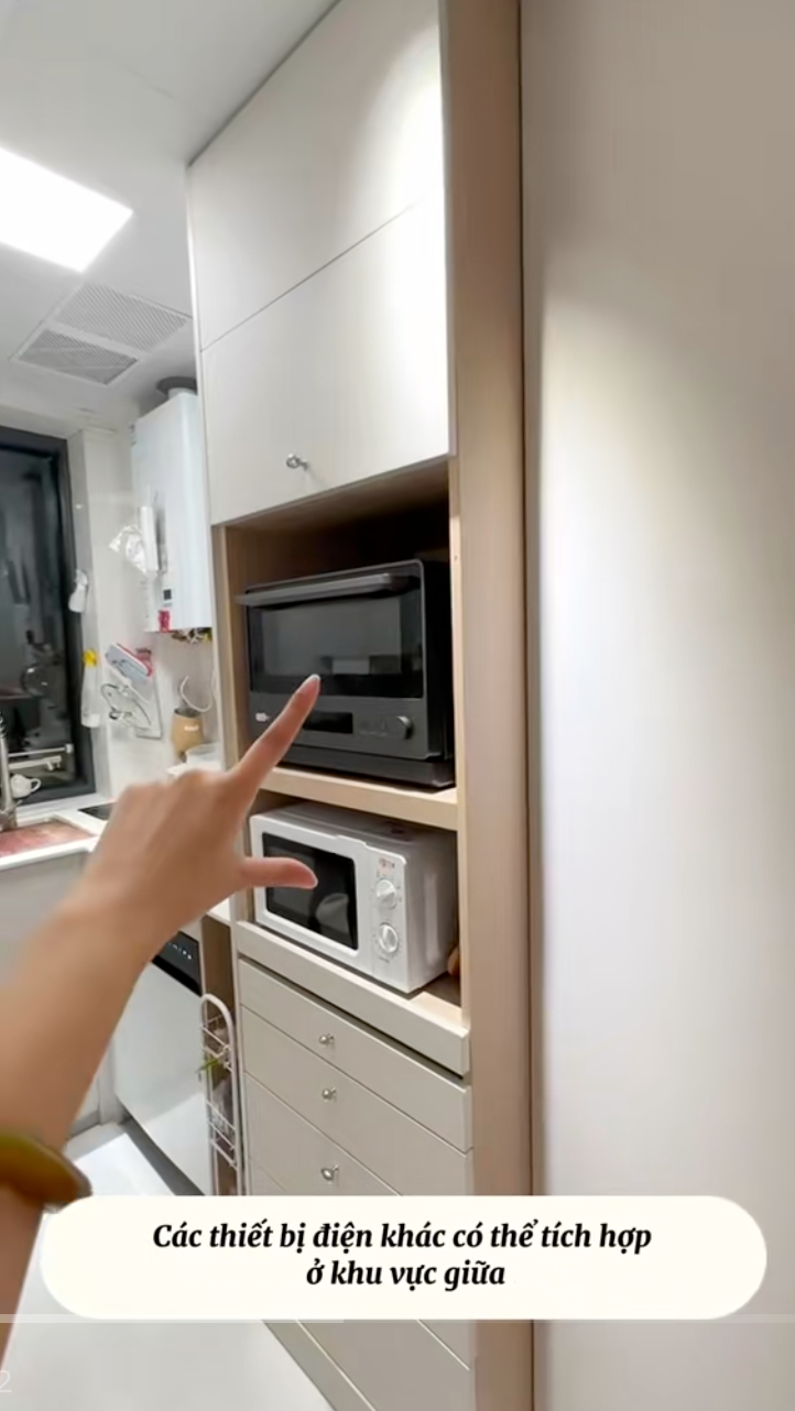 Căn bếp vẻn vẹn 5m2 nhưng Căn bếp vẻn vẹn 5m2 nhưng