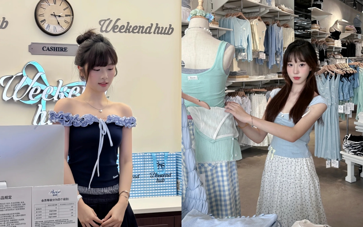 Choáng với dàn nhân viên bán quần áo đẹp như diễn viên của local brand Trung Quốc- Ảnh 8. Choáng với dàn nhân viên bán quần áo đẹp như diễn viên của local brand Trung Quốc- Ảnh 8.