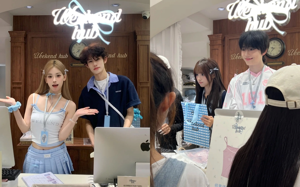 Choáng với dàn nhân viên bán quần áo đẹp như diễn viên của local brand Trung Quốc- Ảnh 6. Choáng với dàn nhân viên bán quần áo đẹp như diễn viên của local brand Trung Quốc- Ảnh 6.