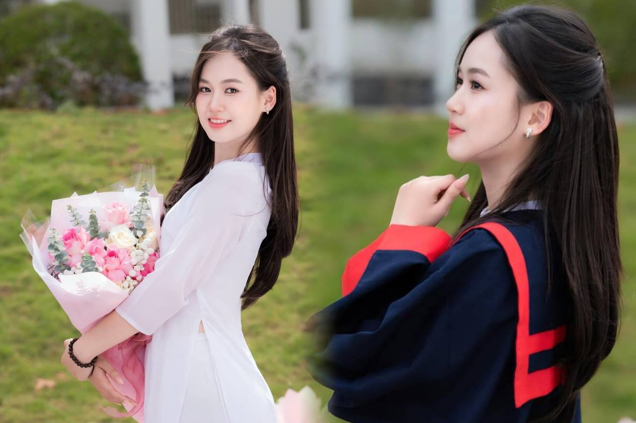 Đăng clip TikTok khoe điểm, thủ khoa xinh nhất kỳ thi tốt nghiệp THPT 2025 gây bão mạng với lượng view còn hơn cả KOL nổi tiếng- Ảnh 3.