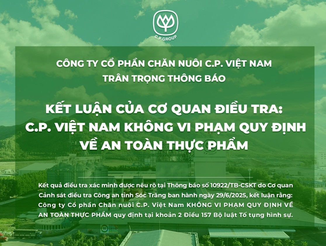 NÓNG: C.P. Việt Nam công bố kết quả giải quyết của công an liên quan tố cáo thịt heo bệnh- Ảnh 2.