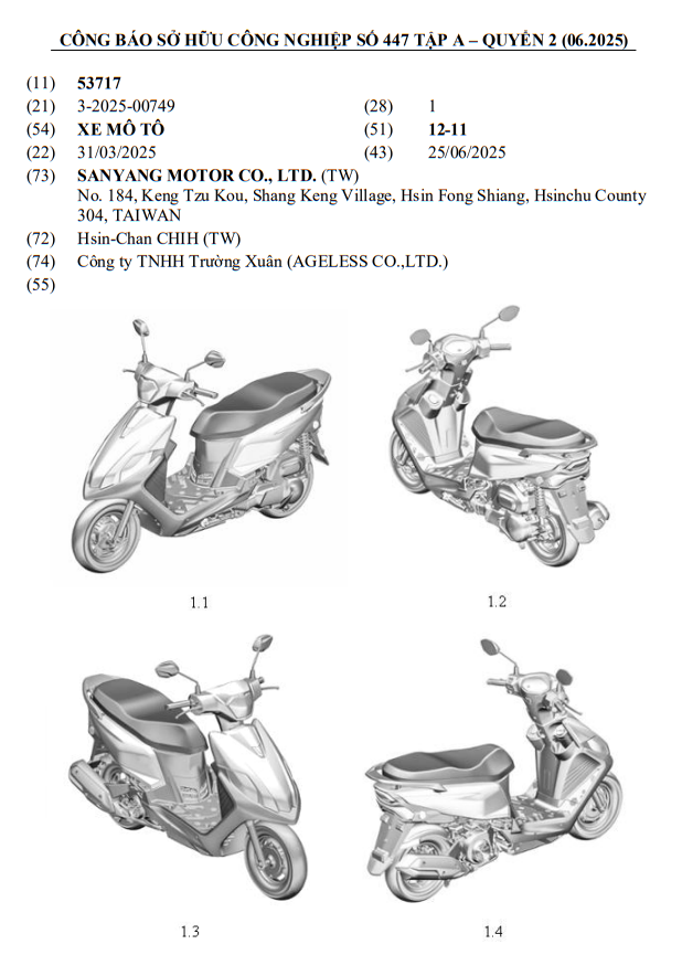 Xe ga 125cc thách thức Honda LEAD được đăng ký: Thiết kế hiện đại, ăn 1,6 lít/100 km tiết kiệm hơn Vision- Ảnh 1.