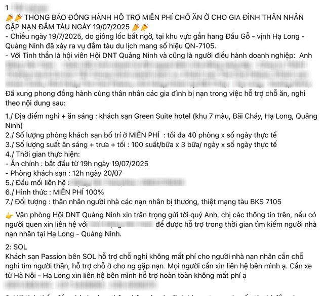 Người Hạ Long lập tức miễn phí loạt khách sạn, nấu cháo, lái xe giúp đỡ người gặp nạn: Việt Nam tôi là vậy đó!- Ảnh 5.