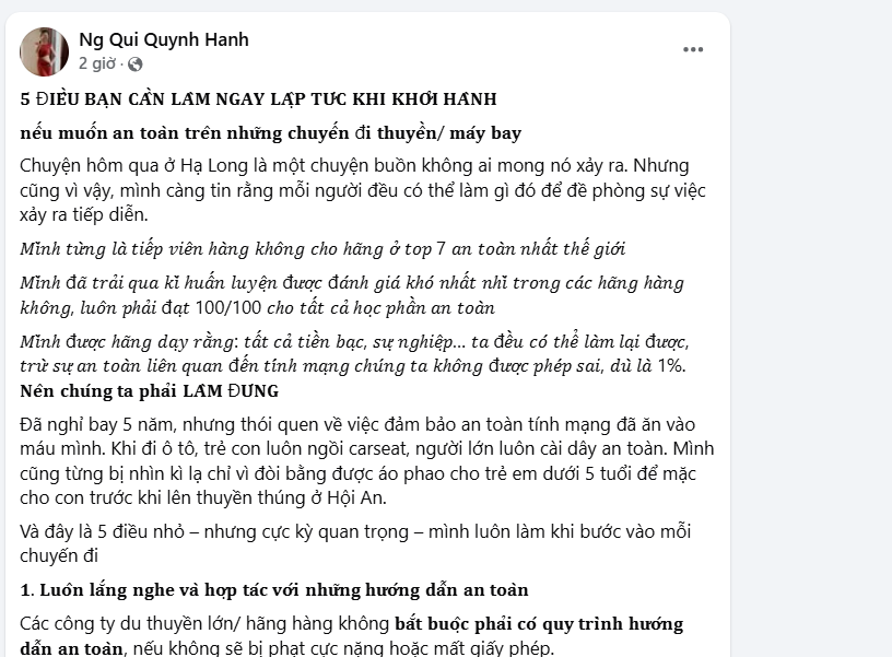 5 điều cần làm ngay để THOÁT NẠN khi đi tàu biển, máy bay - Kinh nghiệm từ cựu tiếp viên top 7 hãng hàng không an toàn nhất thế giới- Ảnh 1.