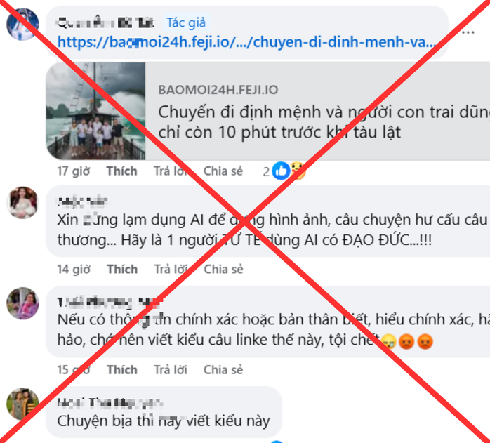 Cẩn thận bị xử lý hình sự khi lan truyền sai sự thật vụ lật tàu ở Quảng Ninh- Ảnh 2. Cẩn thận bị xử lý hình sự khi lan truyền sai sự thật vụ lật tàu ở Quảng Ninh- Ảnh 2.