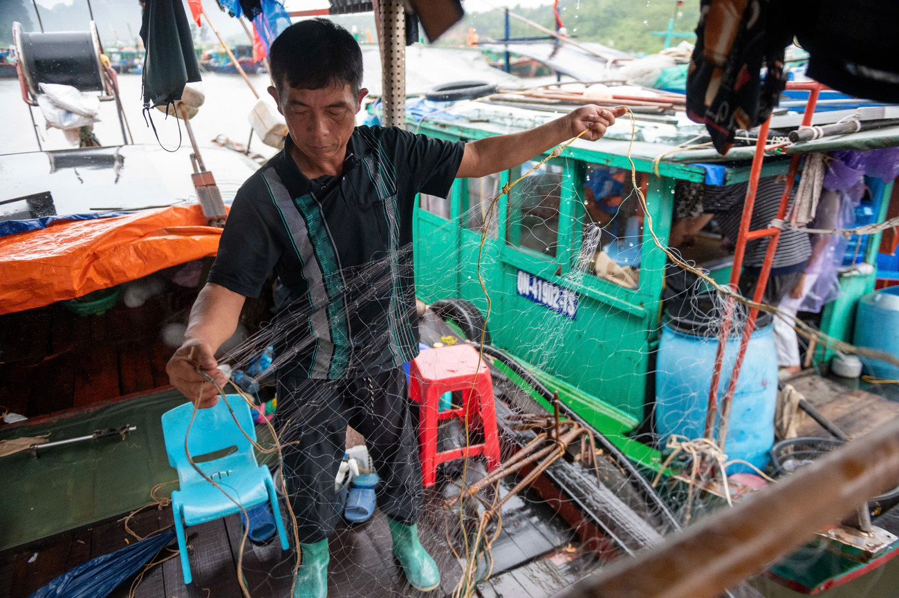 Bão số 3 áp sát: Quảng Ninh di dời gần 10.000 người, đưa 14.000 du khách về bờ- Ảnh 7. Bão số 3 áp sát: Quảng Ninh di dời gần 10.000 người, đưa 14.000 du khách về bờ- Ảnh 7.