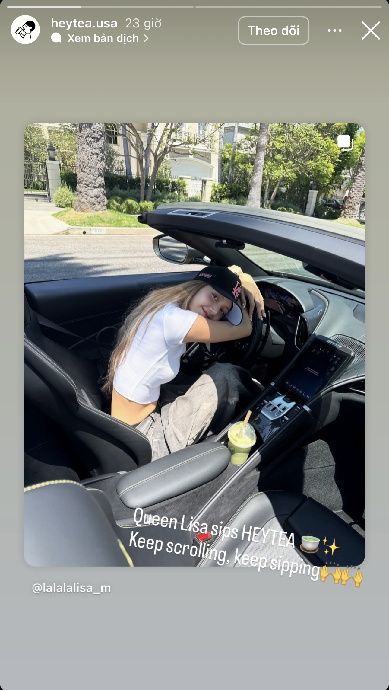 Chỉ vì 1 tấm hình của Lisa (BLACKPINK) mà hãng trà sữa phải lâm vào thế trận Chỉ vì 1 tấm hình của Lisa (BLACKPINK) mà hãng trà sữa phải lâm vào thế trận