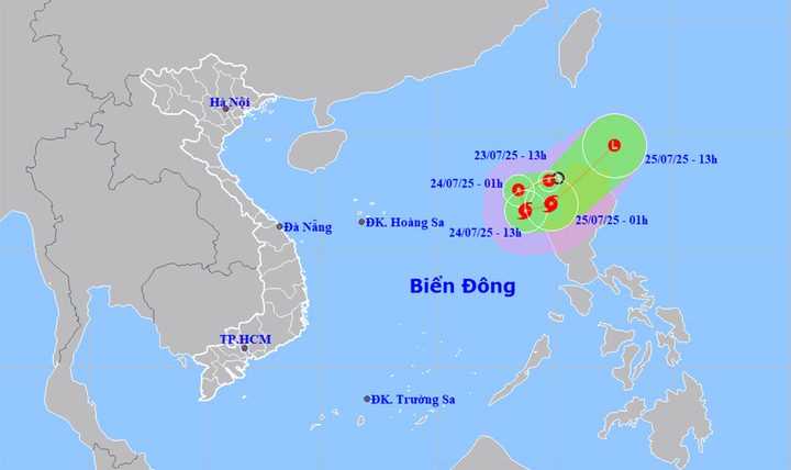 Áp thấp nhiệt đới vào Biển Đông liên tục đổi hướng, ngày mai mạnh thành bão- Ảnh 1. Áp thấp nhiệt đới vào Biển Đông liên tục đổi hướng, ngày mai mạnh thành bão- Ảnh 1.