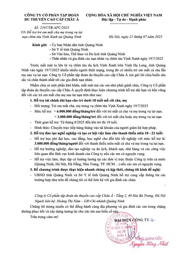 Du thuyền từng bị chỉ trích vì bắn pháo hoa đêm xảy ra vụ chìm tàu Vịnh Xanh có động thái bất ngờ- Ảnh 1.
