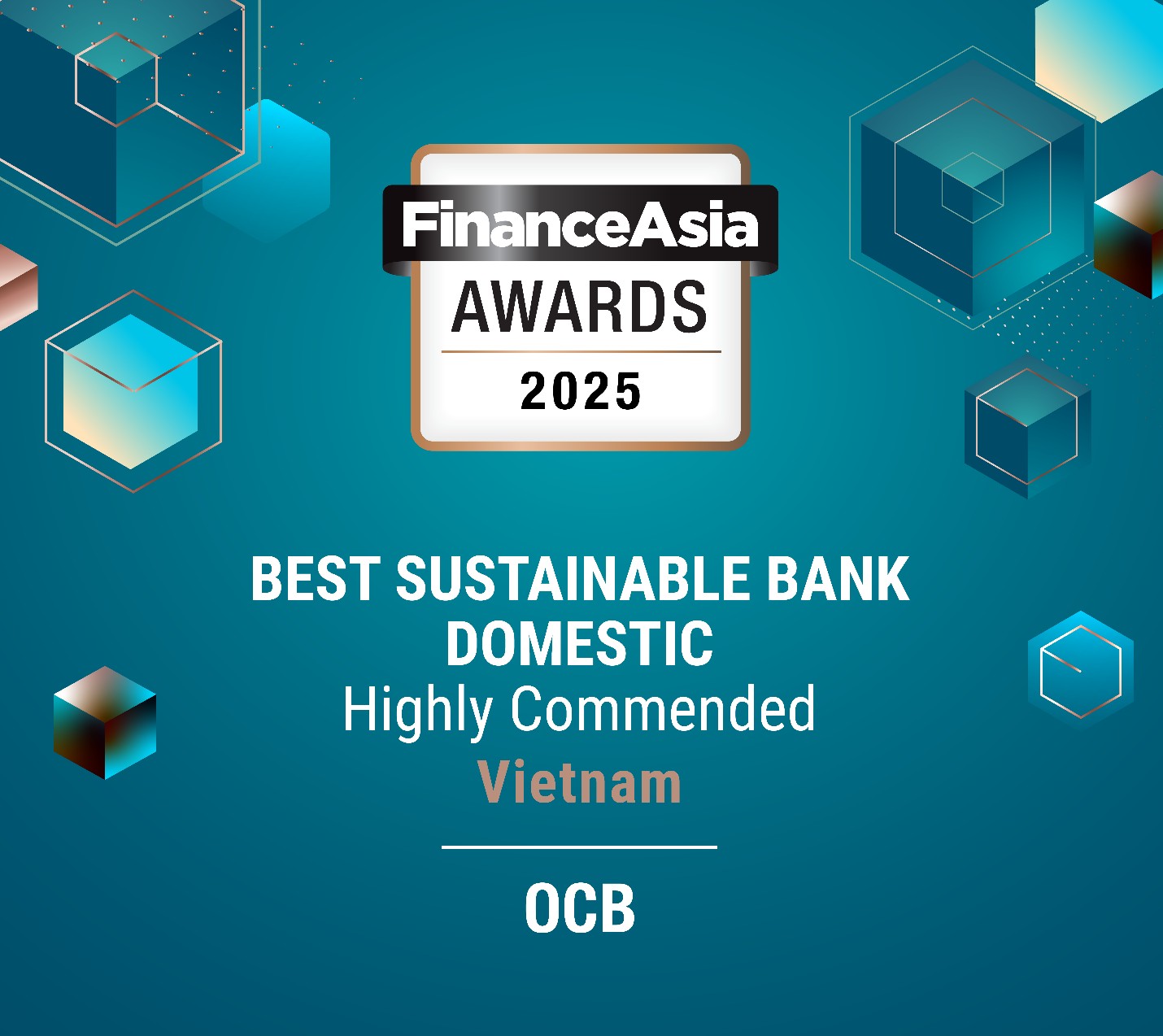 OCB được FinanceAsia vinh danh: Ngân hàng Bền vững Xuất sắc 2025- Ảnh 1. OCB được FinanceAsia vinh danh: Ngân hàng Bền vững Xuất sắc 2025- Ảnh 1.
