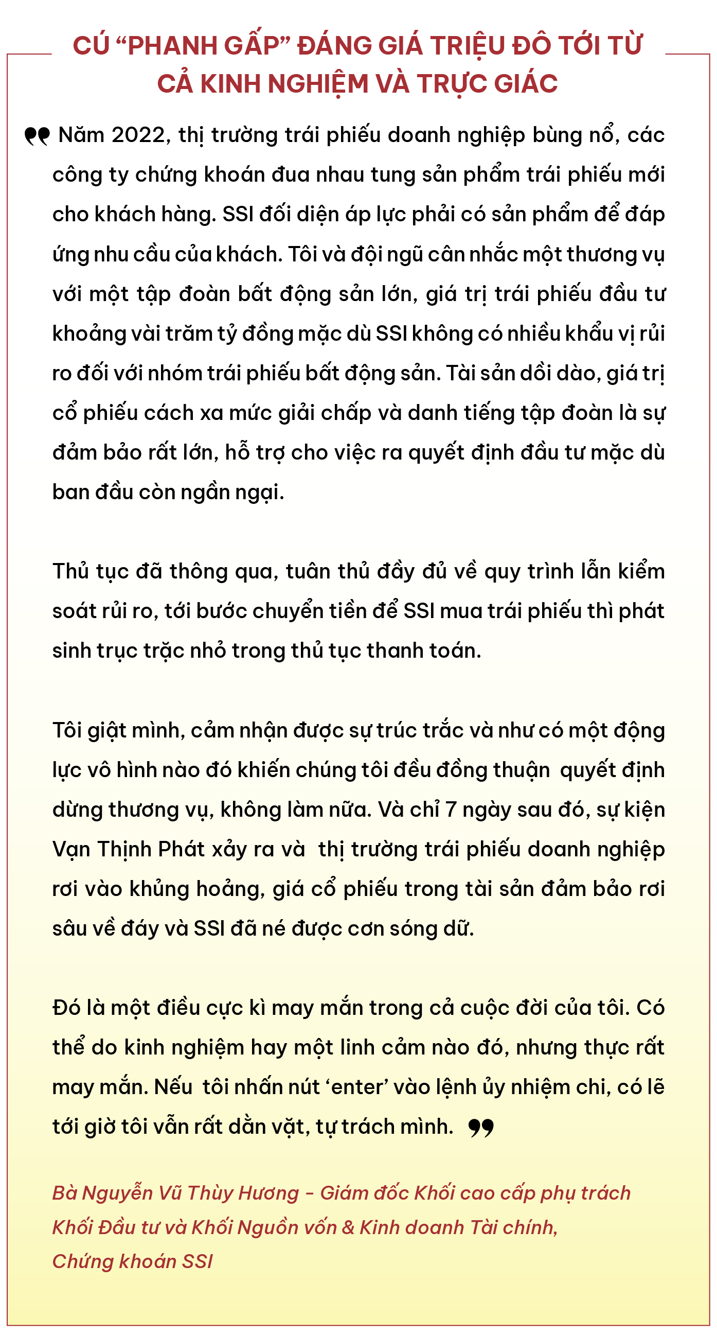Nữ tướng SSI kể chuyện từng đề nghị ông Nguyễn Duy Hưng đóng cửa chi nhánh Hà Nội khi còn là giao dịch viên, để rồi lựa chọn ở lại đến tận hôm nay- Ảnh 11. Nữ tướng SSI kể chuyện từng đề nghị ông Nguyễn Duy Hưng đóng cửa chi nhánh Hà Nội khi còn là giao dịch viên, để rồi lựa chọn ở lại đến tận hôm nay- Ảnh 11.
