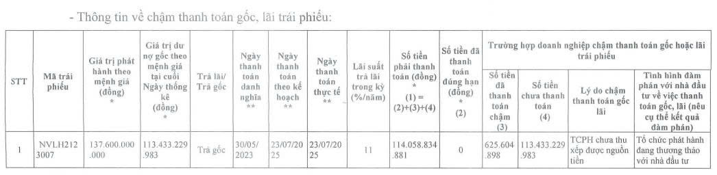 Novaland tiếp tục chậm thanh toán gốc trái phiếu- Ảnh 1.