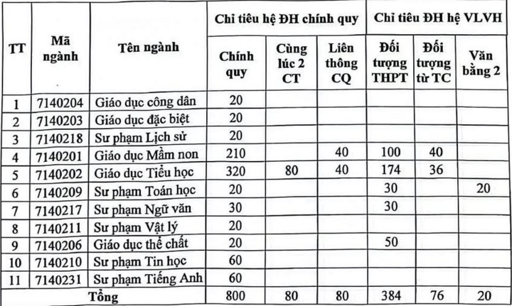 Loạt trường Sư phạm điều chỉnh chỉ tiêu xét tuyển- Ảnh 2.