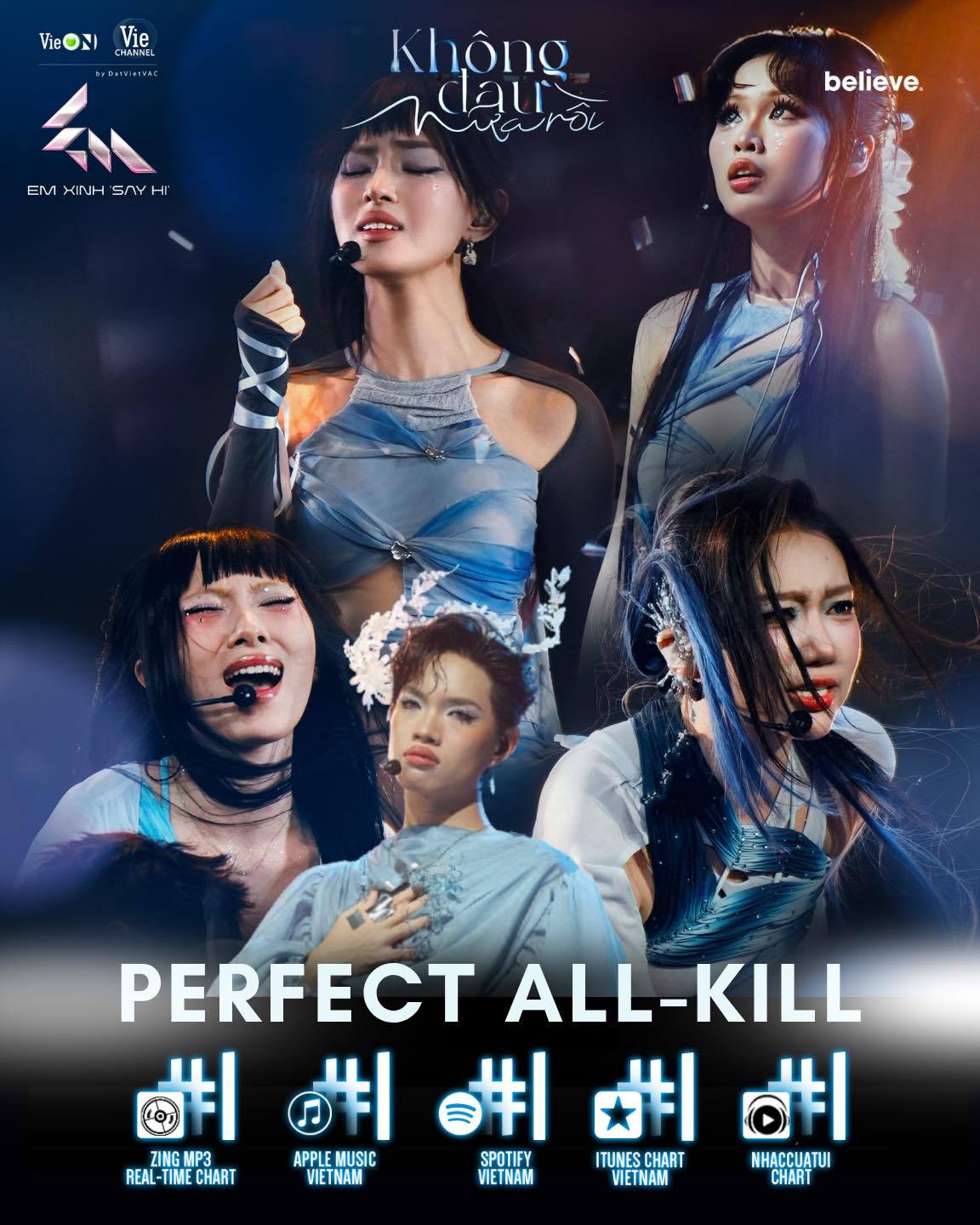 Em Xinh Say Hi có 1 bài hát hot “out trình”: Leo trending thần tốc, “all-kill” toàn bộ BXH nhạc số!- Ảnh 4. Em Xinh Say Hi có 1 bài hát hot “out trình”: Leo trending thần tốc, “all-kill” toàn bộ BXH nhạc số!- Ảnh 4.