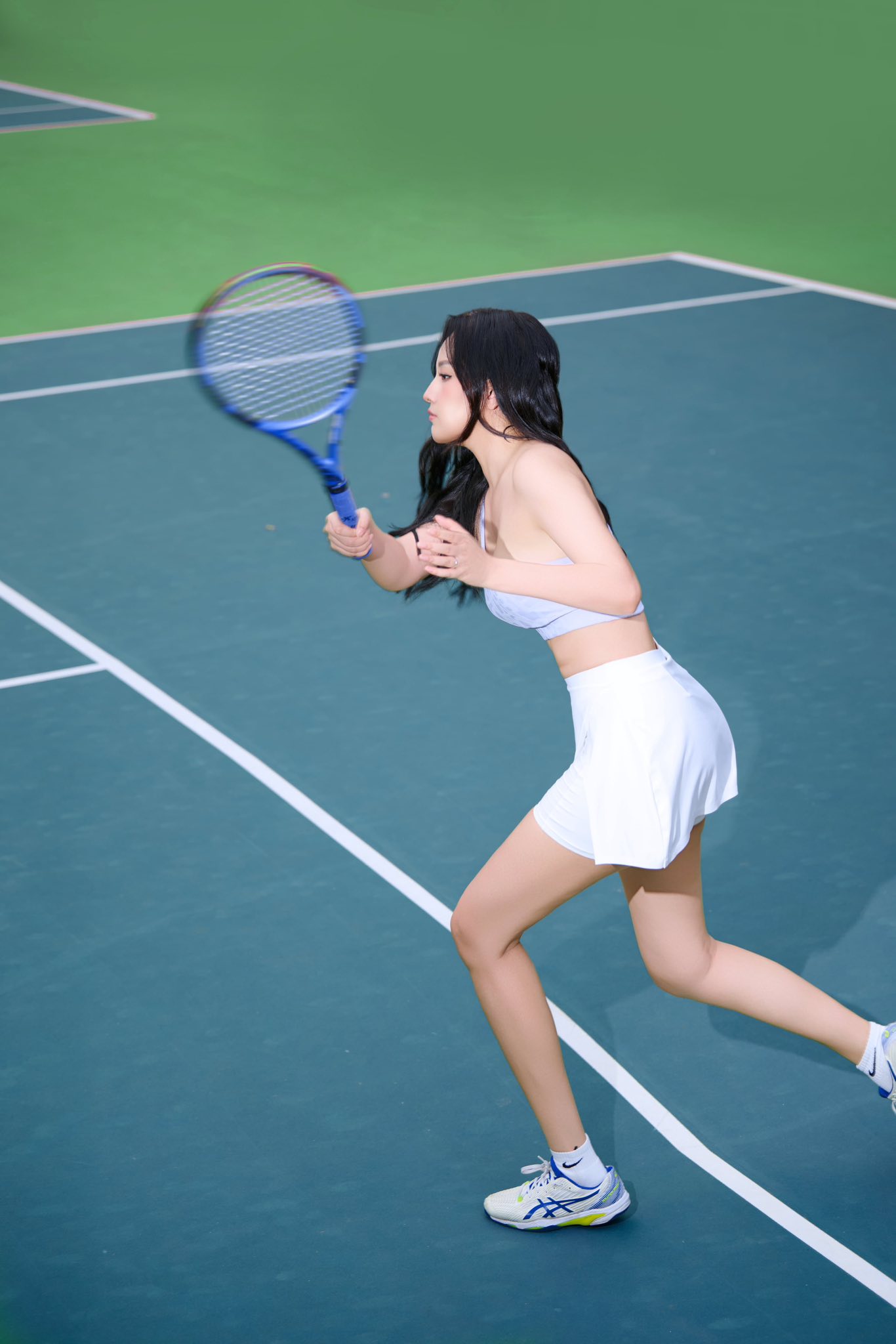 Mai Phương Thúy khoe visual trắng phát sáng trên sân tennis, đang chơi hay bỗng phải nghỉ 1 tuần vì chấn thương- Ảnh 2. Mai Phương Thúy khoe visual trắng phát sáng trên sân tennis, đang chơi hay bỗng phải nghỉ 1 tuần vì chấn thương- Ảnh 2.