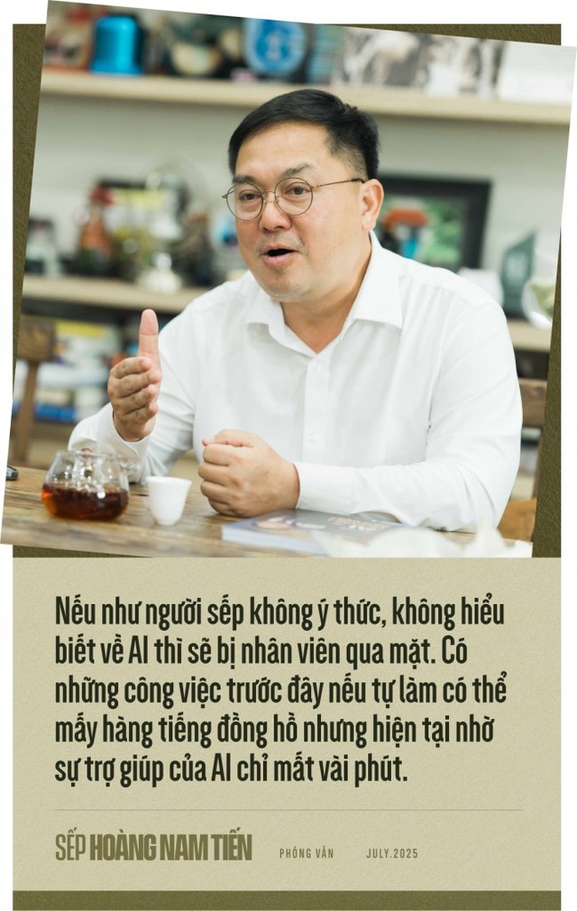 Ông Hoàng Nam Tiến: Người làm sếp nếu không đủ tư duy về AI thì đừng bắt nhân viên làm- Ảnh 5. Ông Hoàng Nam Tiến: Người làm sếp nếu không đủ tư duy về AI thì đừng bắt nhân viên làm- Ảnh 5.