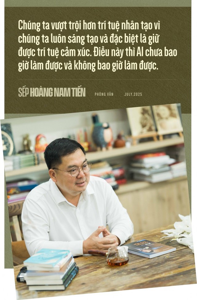 Ông Hoàng Nam Tiến: Người làm sếp nếu không đủ tư duy về AI thì đừng bắt nhân viên làm- Ảnh 8. Ông Hoàng Nam Tiến: Người làm sếp nếu không đủ tư duy về AI thì đừng bắt nhân viên làm- Ảnh 8.