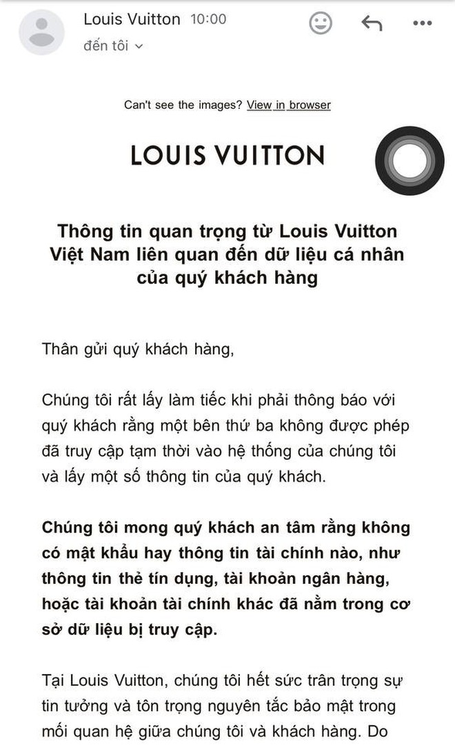 Loạt brand hàng hiệu bị hack dữ liệu, gửi cảnh báo khẩn đến khách hàng- Ảnh 1. Loạt brand hàng hiệu bị hack dữ liệu, gửi cảnh báo khẩn đến khách hàng- Ảnh 1.