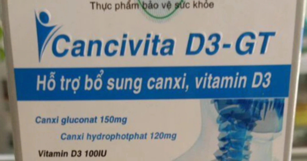 Thu hồi vitamin Cancivita D3-GT vì lỗi thành phần- Ảnh 1.