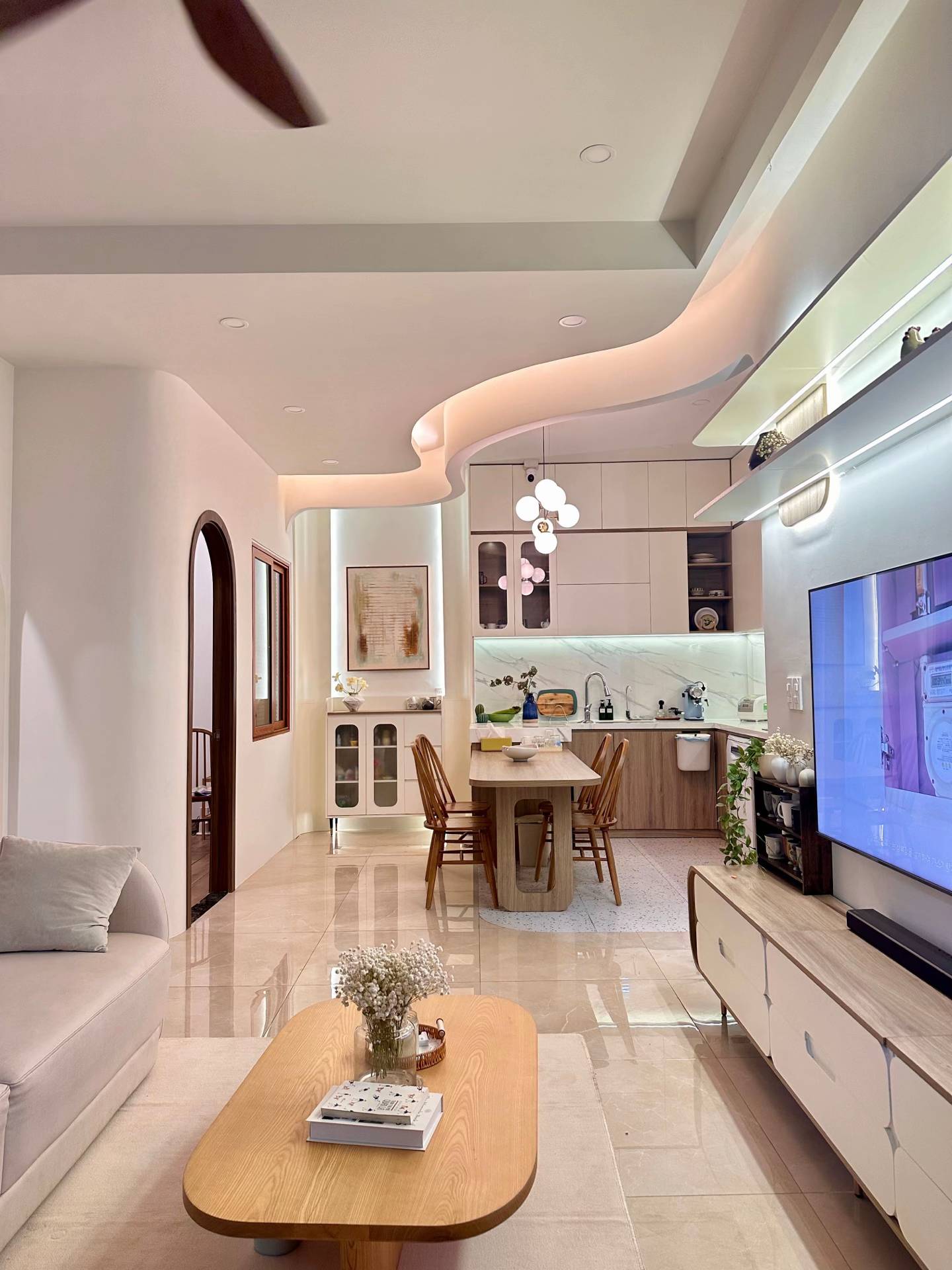 Vợ chồng trẻ chi hơn 1 tỷ xây nhà mặt đường 70m²: Tiết lộ cách xây đẹp đúng ý mà vẫn tiết kiệm chi phí- Ảnh 6. Vợ chồng trẻ chi hơn 1 tỷ xây nhà mặt đường 70m²: Tiết lộ cách xây đẹp đúng ý mà vẫn tiết kiệm chi phí- Ảnh 6.
