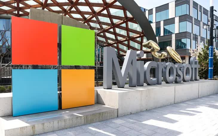 Hình ảnh ngoài trụ sở chính của Microsoft tại Redmond, Washington (Ảnh: AP)