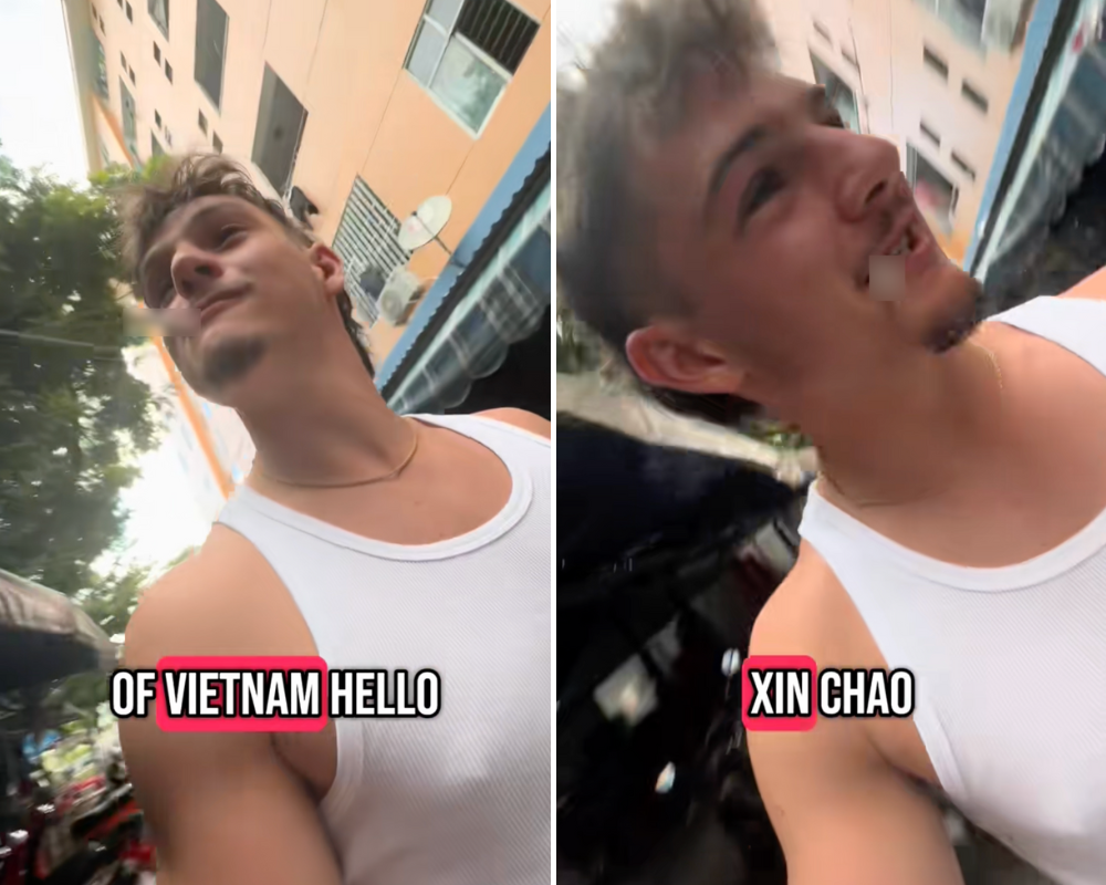 Giúp bà cụ xách 2 chiếc thùng, khách Tây bị hỏi một câu “rất Việt Nam” khiến dân mạng đồng cảm- Ảnh 1. Giúp bà cụ xách 2 chiếc thùng, khách Tây bị hỏi một câu “rất Việt Nam” khiến dân mạng đồng cảm- Ảnh 1.