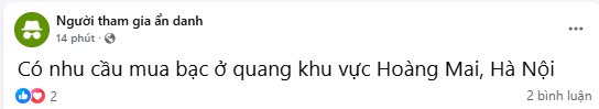 Giá bạc trong nước giảm mạnh, nhà đầu tư sôi động gom hàng- Ảnh 5. Giá bạc trong nước giảm mạnh, nhà đầu tư sôi động gom hàng- Ảnh 5.