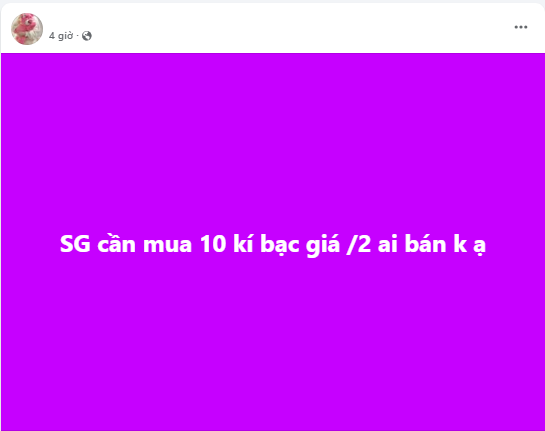 Giá bạc trong nước giảm mạnh, nhà đầu tư sôi động gom hàng- Ảnh 4. Giá bạc trong nước giảm mạnh, nhà đầu tư sôi động gom hàng- Ảnh 4.
