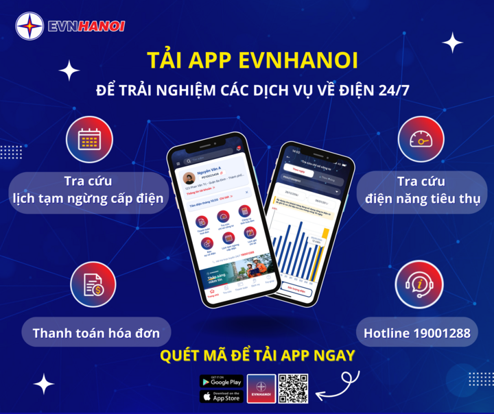 EVNHANOI khuyến khích khách hàng sử dụng app kiểm soát lượng điện tiêu thụ- Ảnh 1. EVNHANOI khuyến khích khách hàng sử dụng app kiểm soát lượng điện tiêu thụ- Ảnh 1.