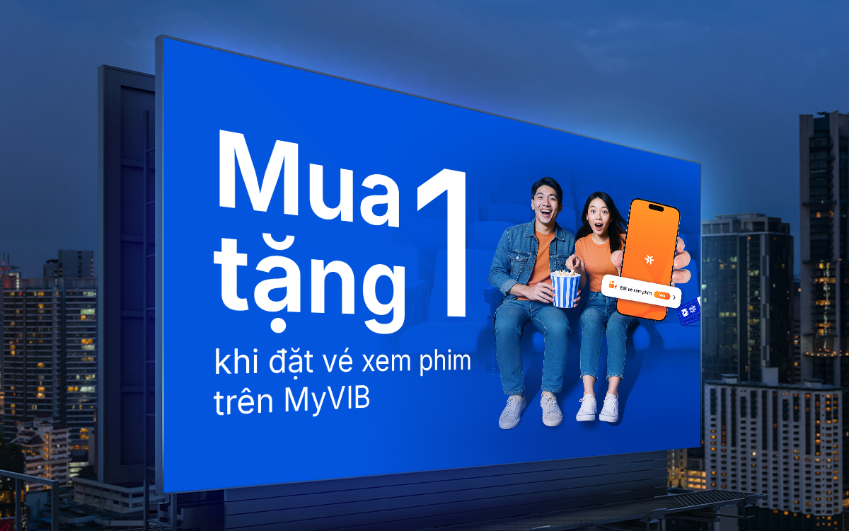 VIB hợp tác cùng VNPAY mở rộng loạt tiện ích trên MyVIB, tung ưu đãi vé xem phim hè 2025- Ảnh 1. VIB hợp tác cùng VNPAY mở rộng loạt tiện ích trên MyVIB, tung ưu đãi vé xem phim hè 2025- Ảnh 1.