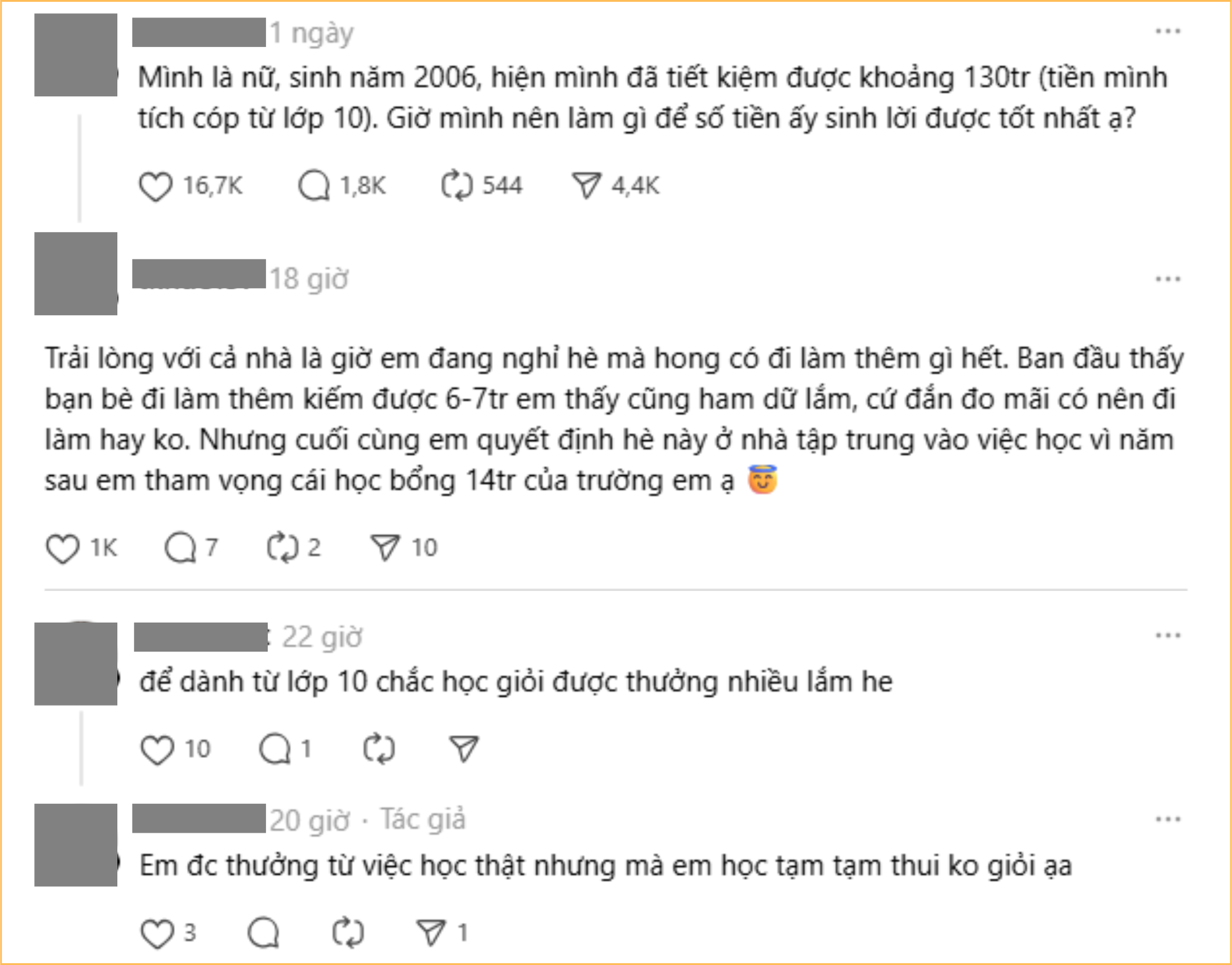 19 tuổi tiết kiệm được 130 triệu, cô gái tiết lộ thêm 1 chi tiết khiến nhiều người tự hổ thẹn- Ảnh 1. 19 tuổi tiết kiệm được 130 triệu, cô gái tiết lộ thêm 1 chi tiết khiến nhiều người tự hổ thẹn- Ảnh 1.