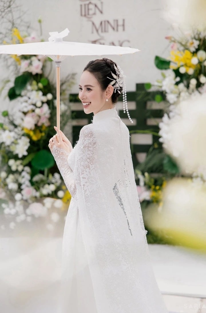 Nhan sắc của 'Kim Tae Hee Việt Nam' vừa trở thành nàng dâu hào môn- Ảnh 1.