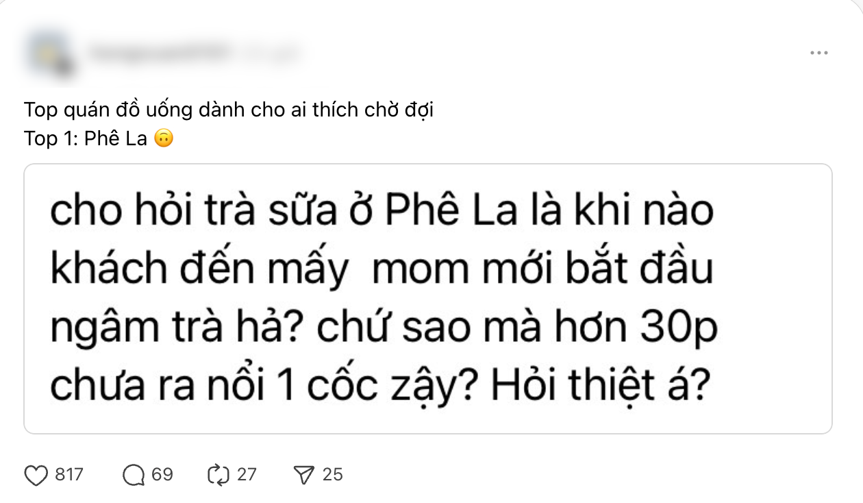 Mải bán đơn online, Phê La không thiết tha phục vụ khách ngồi tại chỗ nữa?- Ảnh 4. Mải bán đơn online, Phê La không thiết tha phục vụ khách ngồi tại chỗ nữa?- Ảnh 4.
