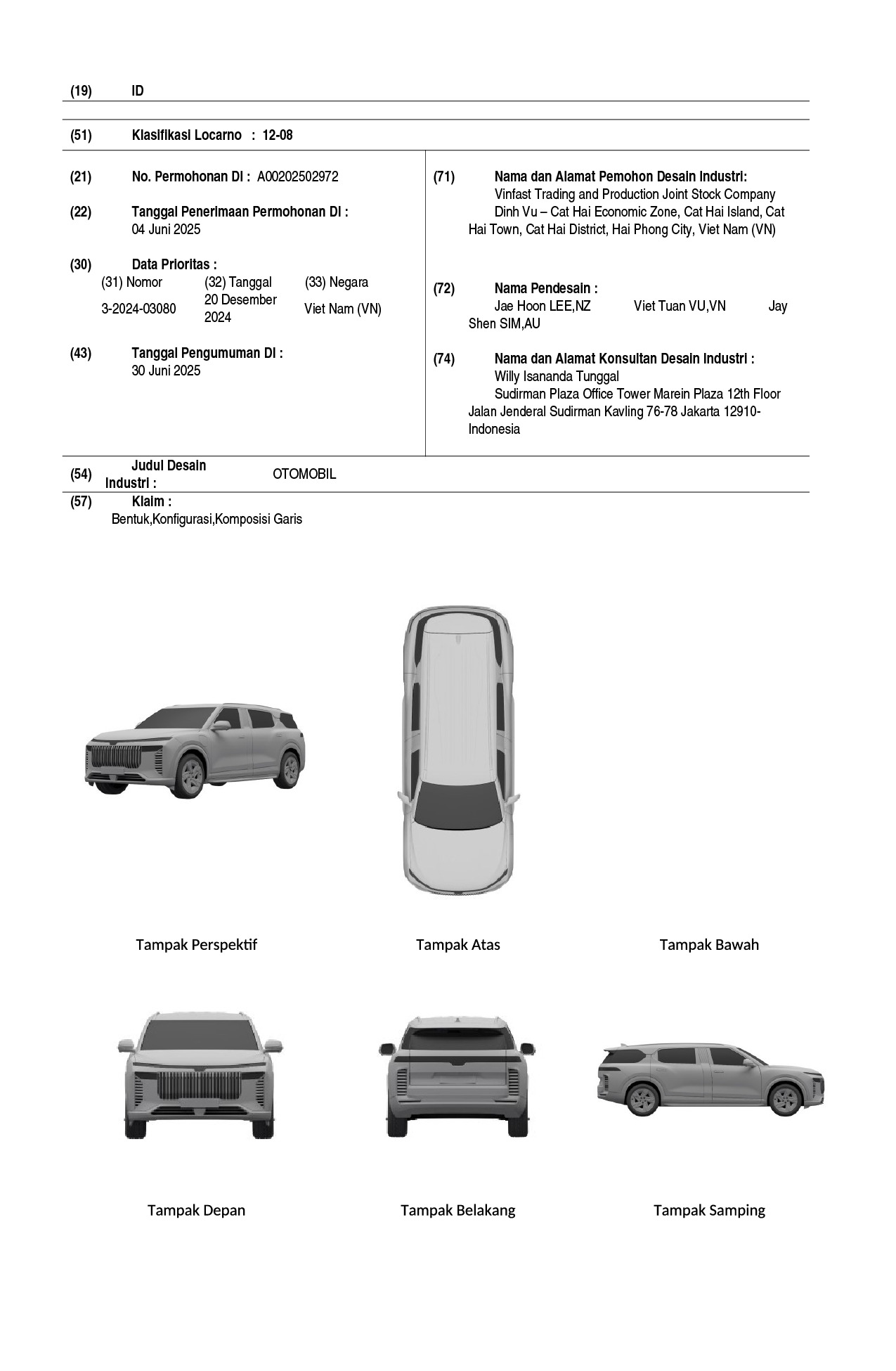 SUV VinFast mới giống VF 9 có bản thiết kế rõ nét mọi góc cạnh: Mặt khác hoàn toàn 'xe gốc', người Việt tham gia 'tạo hình'- Ảnh 1. SUV VinFast mới giống VF 9 có bản thiết kế rõ nét mọi góc cạnh: Mặt khác hoàn toàn 'xe gốc', người Việt tham gia 'tạo hình'- Ảnh 1.
