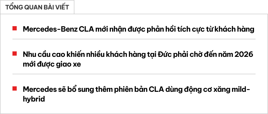 Đời mới của Mercedes-Benz CLA từng bán tại Việt Nam đắt hàng như 'tôm tươi', khách muốn mua phải chờ năm sau mới có xe- Ảnh 1.