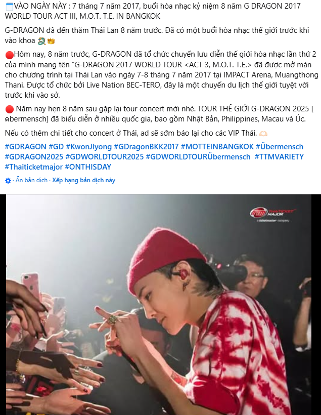 Sốc: Chính thức hoãn concert G-Dragon- Ảnh 2.