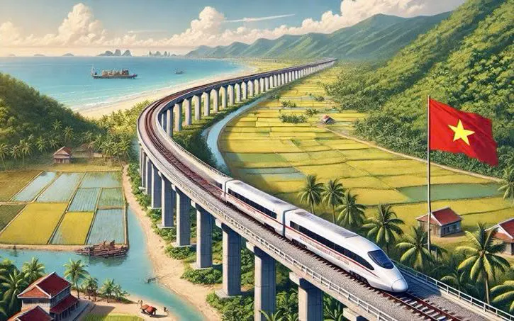 Ảnh minh hoạ đường sắt tốc độ cao. Ảnh minh hoạ đường sắt tốc độ cao.