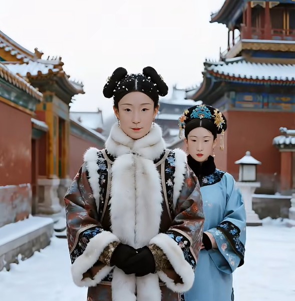 AI phục dựng 2 hoàng hậu của Càn Long đẹp ngỡ ngàng, cảnh “xuyên không” về Tử Cấm Thành gây bão mạng- Ảnh 2. AI phục dựng 2 hoàng hậu của Càn Long đẹp ngỡ ngàng, cảnh “xuyên không” về Tử Cấm Thành gây bão mạng- Ảnh 2.