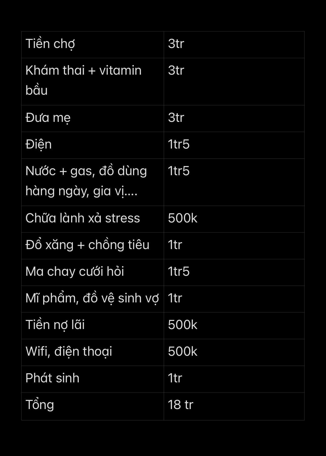 Bảng chi tiêu không ai chê nổi- Ảnh 1. Bảng chi tiêu không ai chê nổi- Ảnh 1.