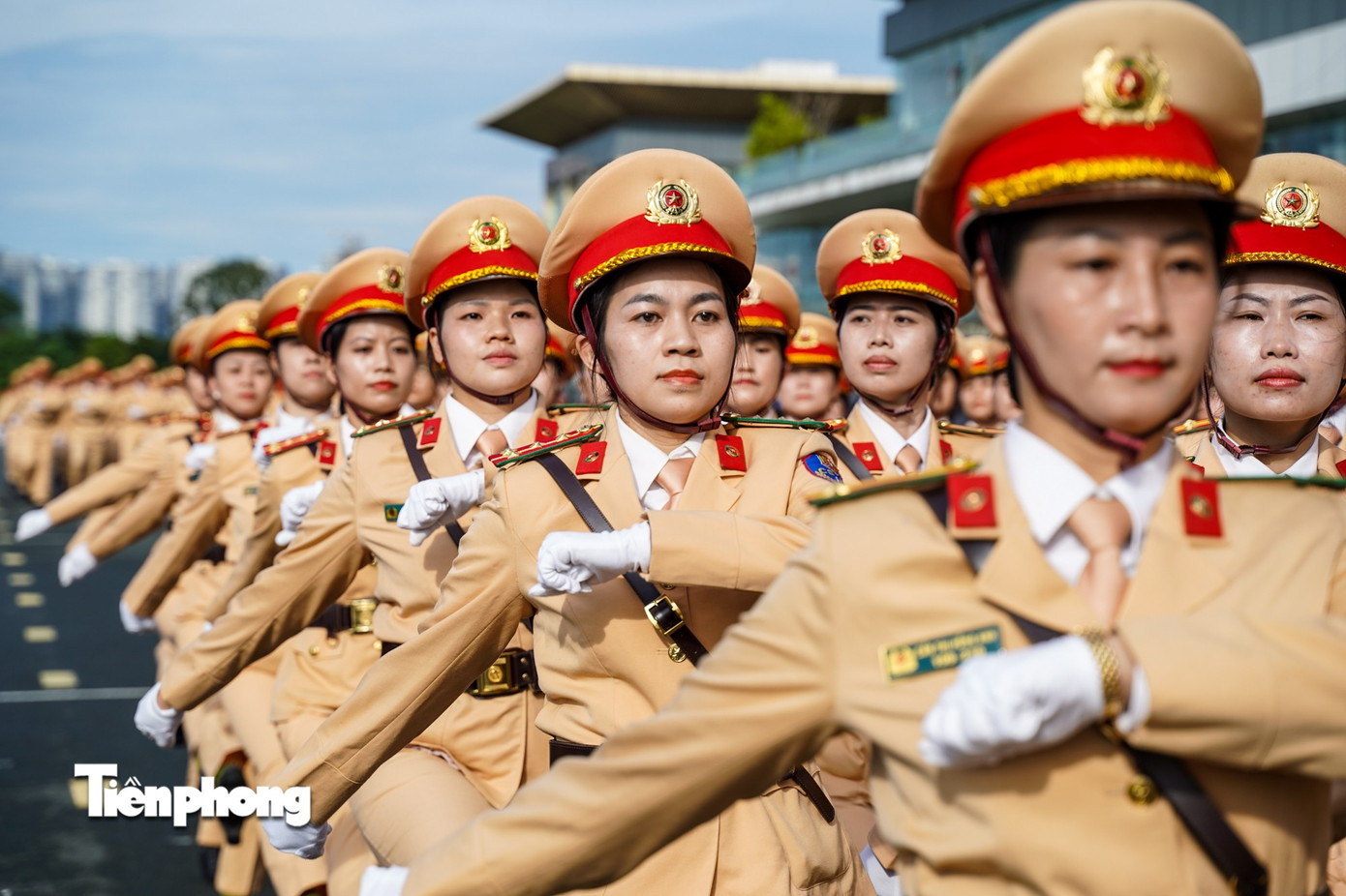 Công an Hà Nội hợp luyện diễu binh, diễu hành cho Ngày hội vì Thủ đô bình yên- Ảnh 6. Công an Hà Nội hợp luyện diễu binh, diễu hành cho Ngày hội vì Thủ đô bình yên- Ảnh 6.