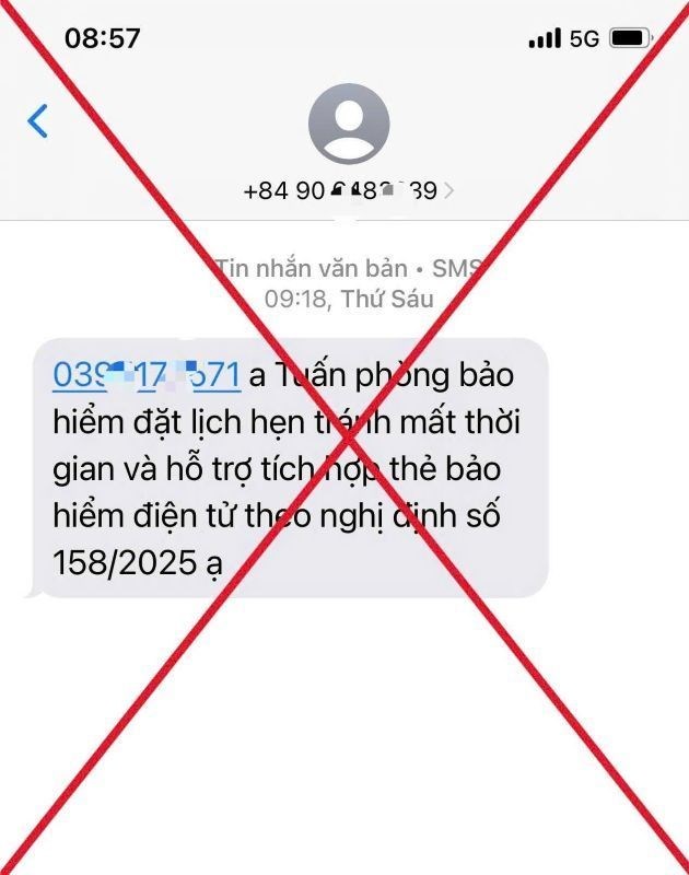 Cảnh báo việc mạo danh cơ quan BHXH đặt lịch làm việc, tích hợp CCCD thu phí- Ảnh 1. Cảnh báo việc mạo danh cơ quan BHXH đặt lịch làm việc, tích hợp CCCD thu phí- Ảnh 1.