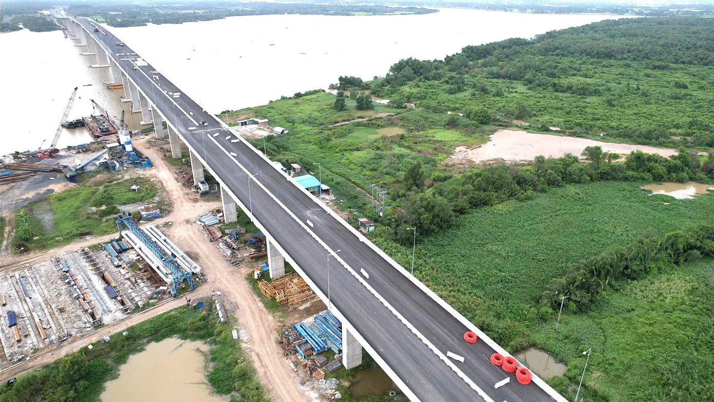 Cây cầu hơn 1.600 tỷ trên Vành đai 3 TPHCM trước ngày khai thác- Ảnh 1. Cây cầu hơn 1.600 tỷ trên Vành đai 3 TPHCM trước ngày khai thác- Ảnh 1.