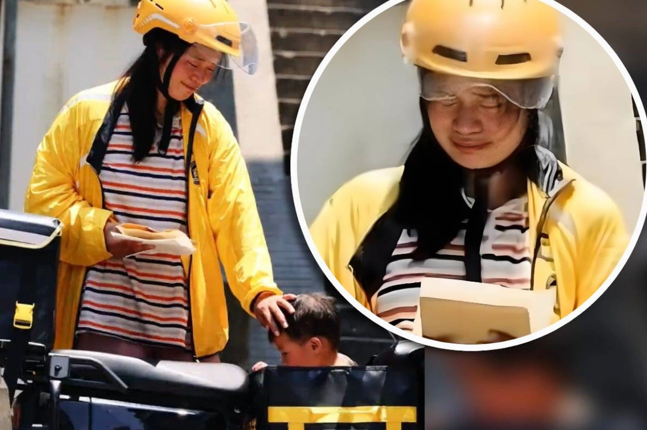 Nhói lòng người mẹ đặt con gái bị ung thư vào thùng giao hàng, rong ruổi dưới trời nắng 40 độ C để mưu sinh- Ảnh 2. Nhói lòng người mẹ đặt con gái bị ung thư vào thùng giao hàng, rong ruổi dưới trời nắng 40 độ C để mưu sinh- Ảnh 2.